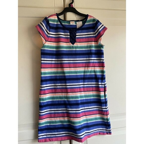 Gymboree Girl’s‎ Size 12 Short Sleeve Striped Blue - Picture 1 of 3